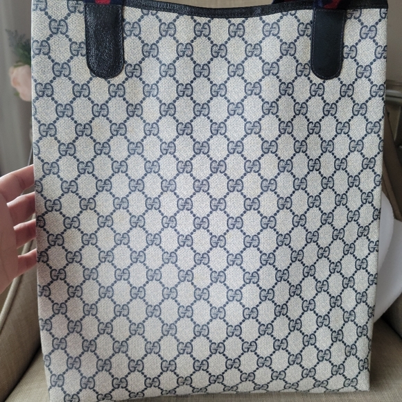 Authentic Gucci vintage web sherry line tote bag  16.002.44.87 (D07) - Picture 16 of 16